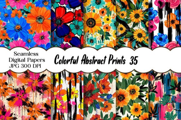 Download Seamless Colorful Abstract Prints - Abstract prints Collection