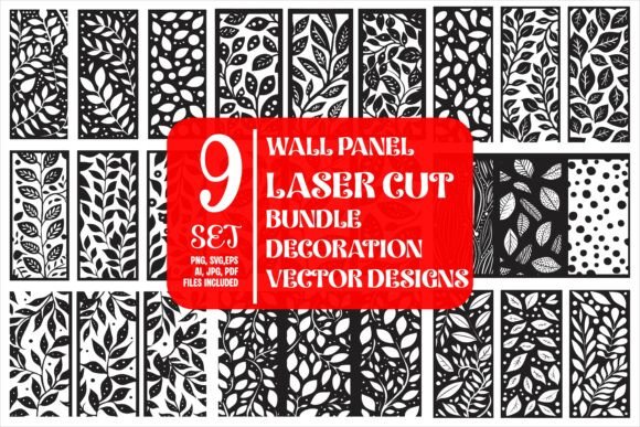 Download Wall Panel Laser Cut Design Vector - Premium Bundle
