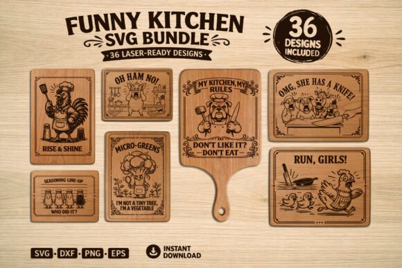 Download Funny Kitchen·Cutting Board Bundle - Cutting Collection