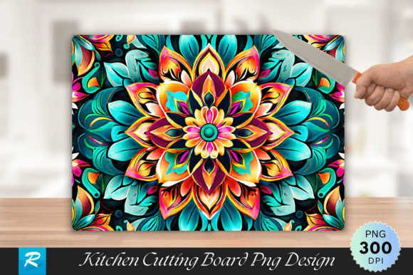 Download Mandala Floral Cutting Board PNG Design - Cutting Collection