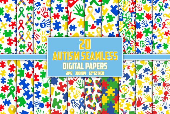 Download Autism Digital Papers - Autism digital paper Collection