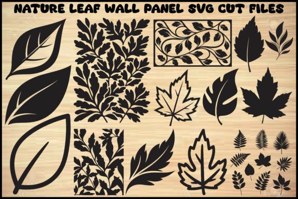Download Nature Leaf Wall Panel SVG Bundle - Premium Resources