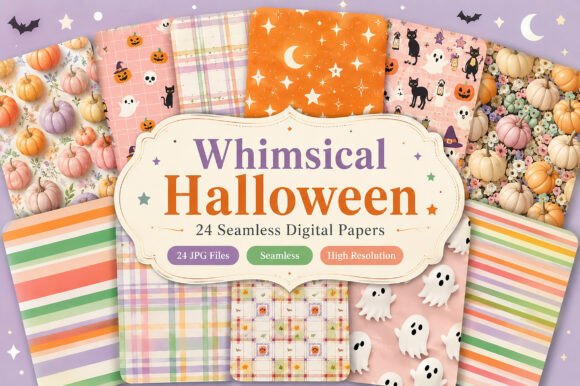 Download Whimsical Halloween Seamless Papers - Seamless papers Collection