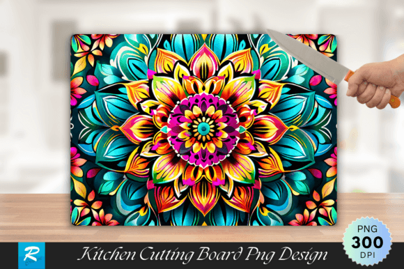 Download Mandala Floral Cutting Board PNG Design - Cutting Collection