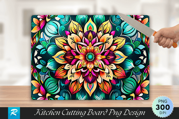 Download Mandala Floral Cutting Board PNG Design - Cutting Collection